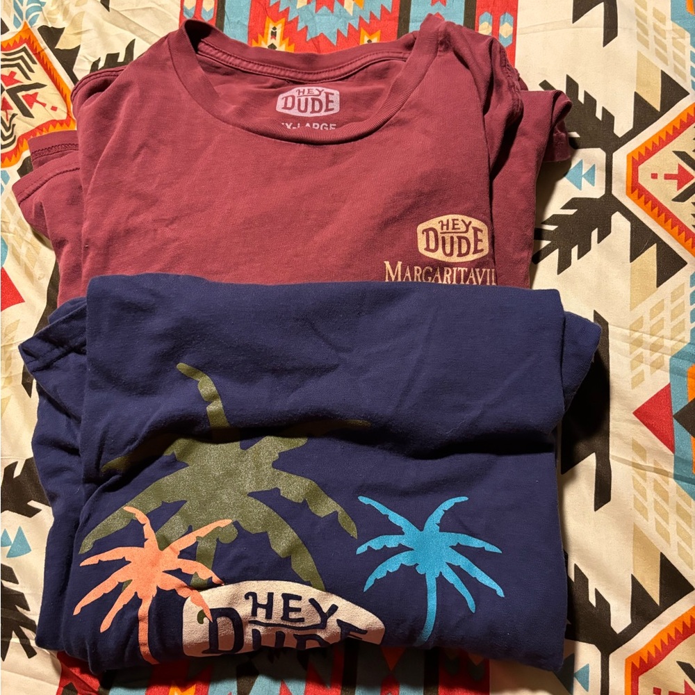 2 Hey dude Margaratville Shirts